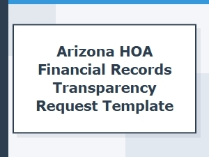 Arizona Hoa Financial Records Transparency Request Template